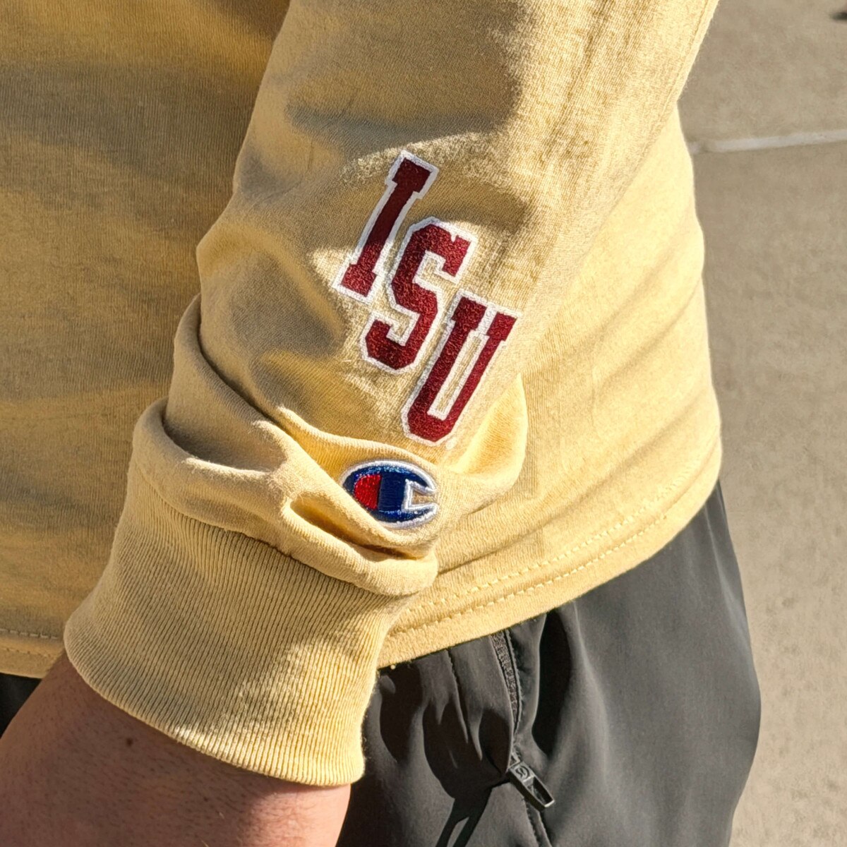 Champion® Walking Cy Gold Long Sleeve T-Shirt